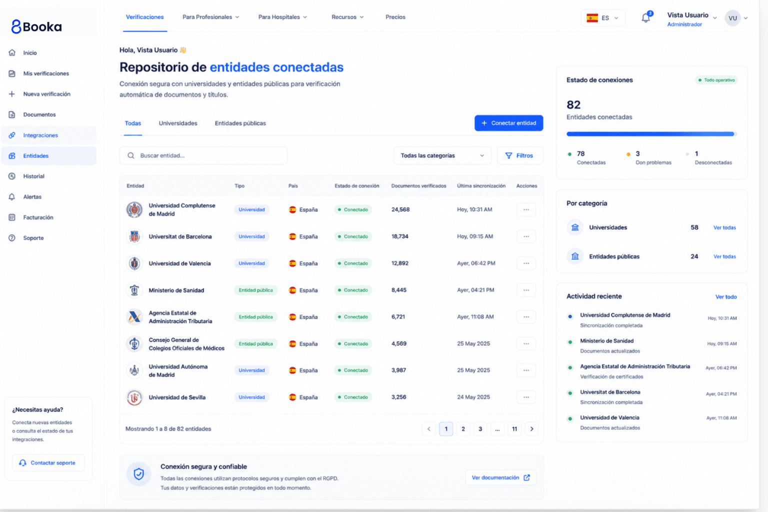Agent Verificator — panel Global Title Recognition