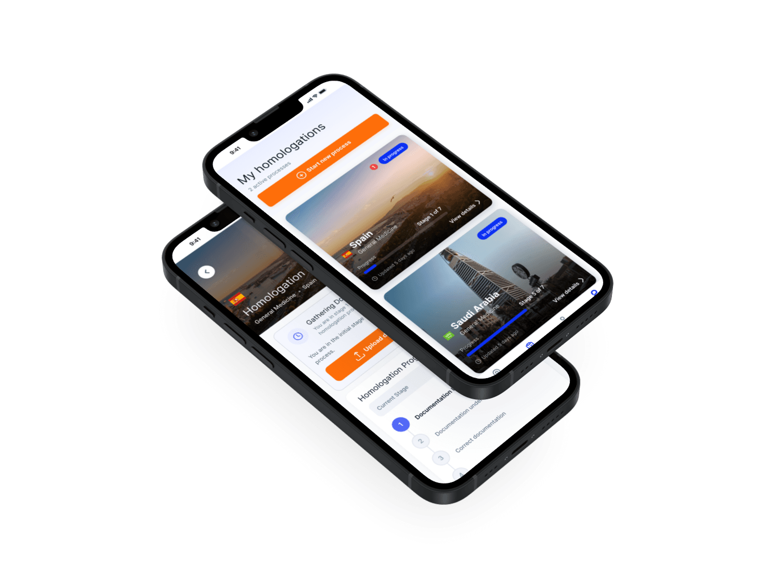 App Booka en iOS y Android — expediente activo