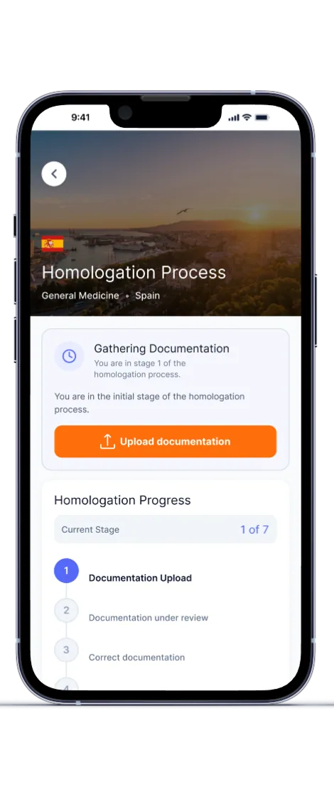 Checklist de documentos en la app de Booka